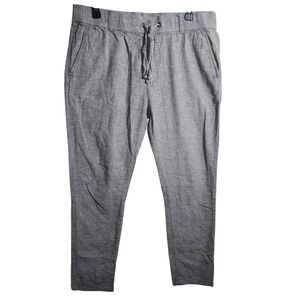 Civil Society Mens Heathered Grey Drawstring Jogger Pants Size L 34